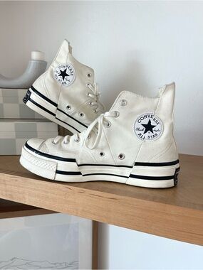Converse Chuck Taylor 70 Plus Unisex White High Tops Sneakers Shoes Size 10